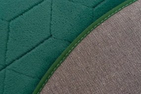 Koberec RABBIT 3D fľaškovo zelený kruh