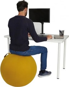Ergonomická lopta na sedenie, žltá