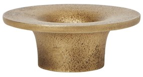 Ferm Living Kovový svietnik Soothe Brass Finish Ø 8 cm