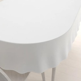 Biante Teflónový oválny obrus TF-004 Biely 140x160 cm