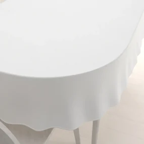 Biante Teflónový oválny obrus TF-004 Biely 140x220 cm