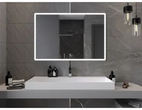 Mexen Navia, LED kúpeľňové zrkadlo s podsvietením 120 x 80 cm, 6000K, ochrana proti zahmlievaniu, 9803-120-080-611-00