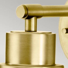 Elstead BATH-MORVAH1-BB - Kúpeľňové nástenné svietidlo 1xE27/60W/230V IP44 zlatá