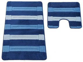 Sada kúpeľňových koberčekov Montana Said XL Dark Blue