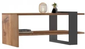 Konferenčný stolík OVA 35x80 cm hnedá/antracit