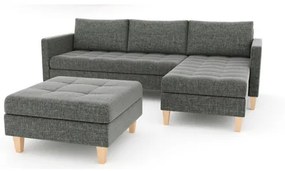 Rozkladacia sedacia súprava OSLO s veľkou taburetkou