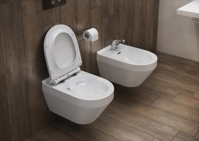 Cersanit Crea WC sedátko ovál duroplast / antibakteriálne, biela, K98-0177