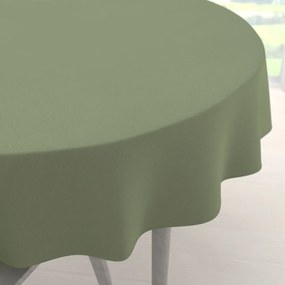 Biante Dekoračný okrúhly obrus BKU-118 Sivozelený Ø 120 cm