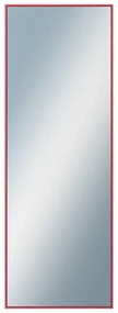 DANTIK - Zrkadlo v rámu, rozmer s rámom 50x140 cm z lišty Hliník červená m. (7002244)