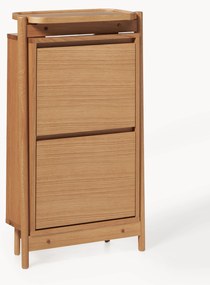 Drevená skrinka na topánky's výklopnými policami Libby