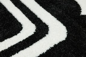 Detský koberec LIMA M138A čierny / biely