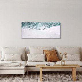 Obraz - Tyrkysová abstrakcia (120x50 cm)