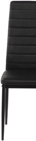 Noela Jedálenská stolička z umelej kože TINO čierna