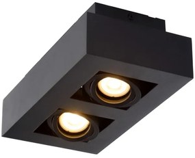 Lucide 09119/11/30 - LED Bodové svietidlo XIRAX 2xGU10/5W/230V čierna