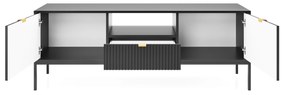 PROXIMA.store - Dizajnový televízny stolík - NOVA FARBA: sivá, FARBA NÔH: čierna