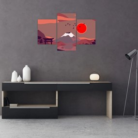 Obraz - Hory Fudži (90x60 cm)