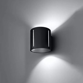 Čierne nástenné svietidlo Vulco – Nice Lamps