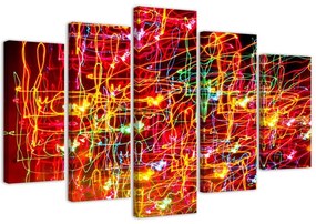Gario Obraz na plátne Svetlá mesta - 5 dielny Rozmery: 100 x 70 cm