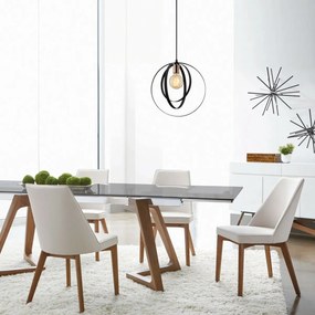 Závesný lustr Vaveyla - 446-S, čierna