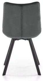 Jedálenská stolička COMORO, 1 ks, tmavosivá