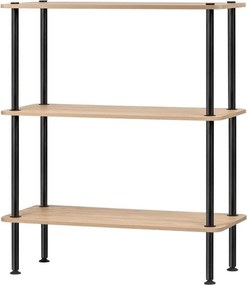 Regál v dekore duba v prírodnej farbe 80x90,5x35 cm Teidi – noo.ma
