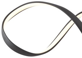 Dizajnové závesné svietidlo čierne 100 cm vrátane LED 3-krokového stmievania - Wokkel