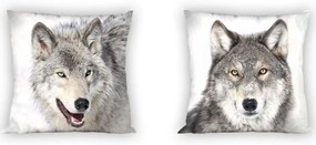 DETSKÁ OBLIEČKA NA VANKÚŠ WOLF 40X40CM VZOROVANÁ