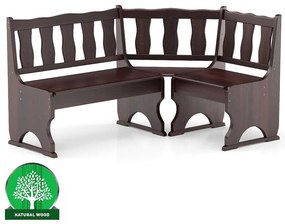 Rohová lavica borovica NR101-150x86x110 orech