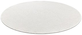 Dywany Łuszczów Kusový koberec Timo 6272 White kruh – na von aj na doma - 120x120 (priemer) kruh cm