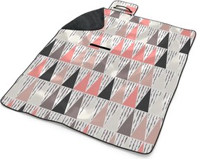 Sablio Plážová deka Ružovo-šedé ihlany: 200x140 cm