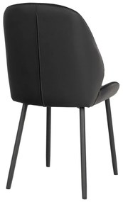 Čierne jedálenské stoličky v súprave 2 ks Monte Carlo – House Nordic