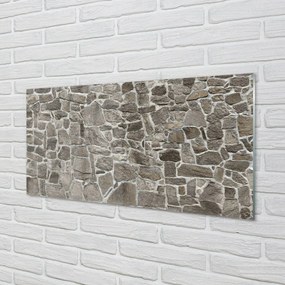 Obraz na skle Kamenného muriva tehla 125x50 cm