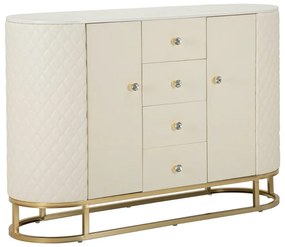 Dizajnová komoda Pembroke 120 cm biela