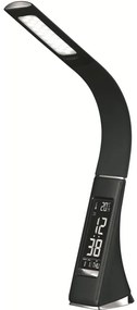 LED Stmievateľná stolná lampa s displejom LED/10W/5V čierna