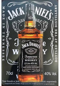 Ceduľa Jack Daniels black