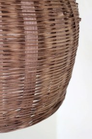 Prírodné antik závesné svetlo lampa z prúteného ratanu - Ø 31*38cm/ E27/ 25W