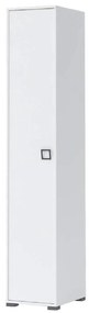 Skriňa 1D Kiki P1-BE/KI-15 white/white