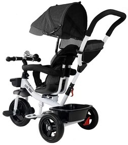 LEAN TOYS Detská Trojkolka PRO 300 čierna 2023