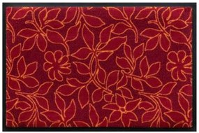 Kvety a listy premium rohožka - červené listy (Vyberte veľkosť: 75*50 cm)
