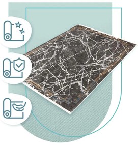 Koberec Arte Piran Marble sivý / čierny