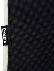 Beliani Vodná posteľ Zamat VINCENNES 160 x 200 cm Krémová biela manželská