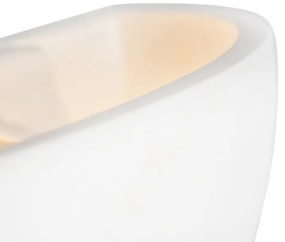 Moderná nástenná lampa biela - Britt