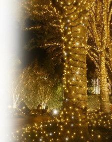 Vianočné svetielka vonkajšie FLASH teplá biela 100 LED