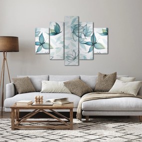 Obraz - Modré motýliky (150x105 cm)
