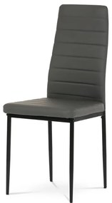 BONTEC Jedálenská stolička, šedá, ekokoža, DCL-372 GREY Farba: Šedá