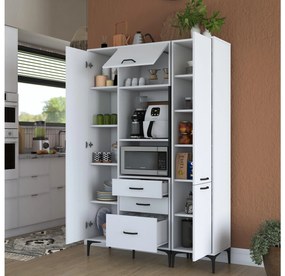 Set kuchynských skriniek Jenaretta 18 (biela + čierna). Vlastná spoľahlivá doprava až k Vám domov. 1107090