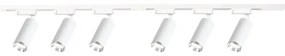 Bodové svietidlo v lištovom systéme MICA 6xGU10/10W/230V biela/matný chróm