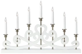 Markslöjd 705965 - Vianočný svietnik NIGHTFALL 7xE10/3W/230V biela ML1359