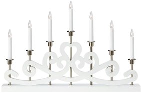 Markslöjd 705965 - Vianočný svietnik NIGHTFALL 7xE10/3W/230V biela
