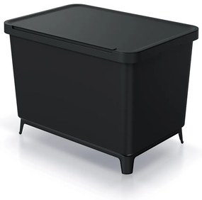 Odpadkový kôš, 2 x 23 l, čierna